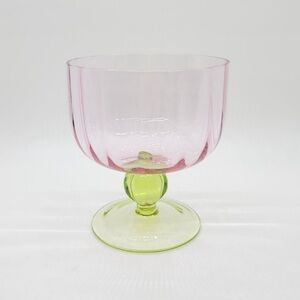 Studio Nova Floradora Watermelon Glass Pair - HTF vintage!